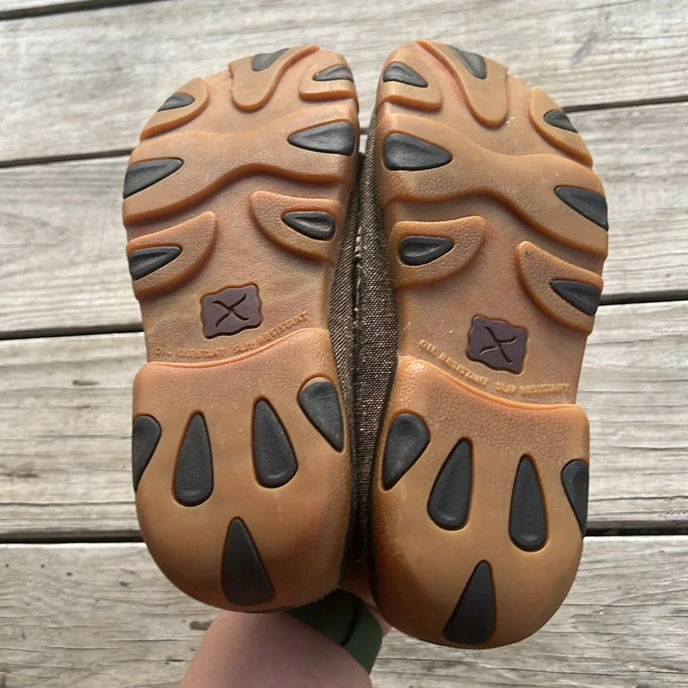 TWISTED X Men's Driving Moc Boat Shoes Eco Dust Size 8 - Picture 7 of 11